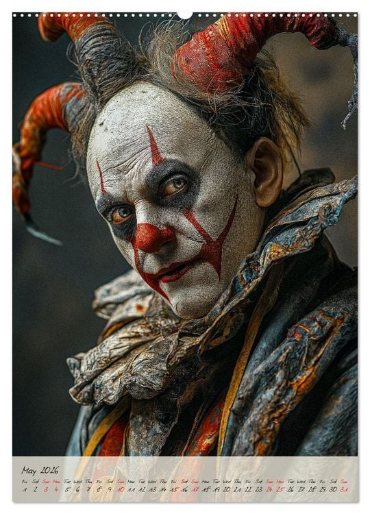 Produktbild: Circus Faces (Wall Calendar 2026 DIN A2 portrait), CALVENDO 12 Month Wall Calendar