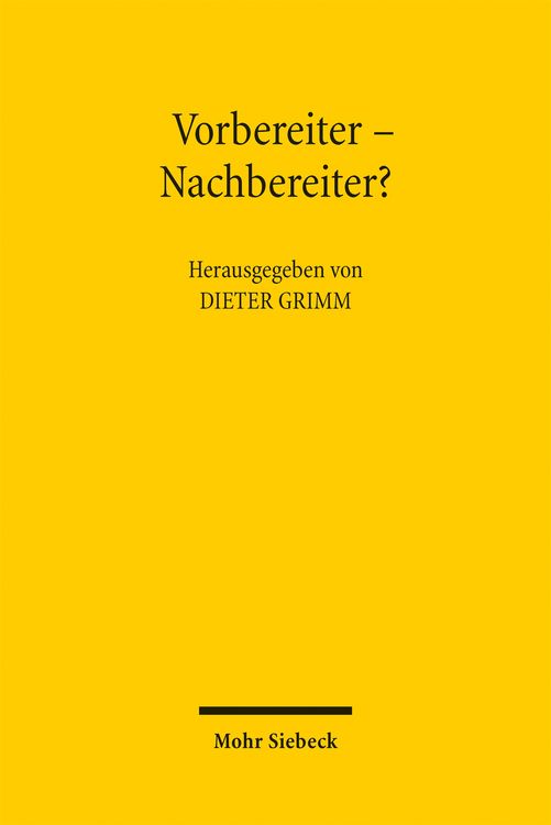Produktbild: Vorbereiter - Nachbereiter?