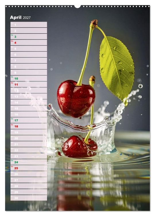 Produktbild: Erfrischendes Obst (Wandkalender 2027 DIN A2 hoch), CALVENDO Monatskalender