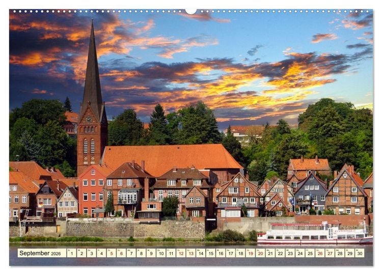 Produktbild: Die malerische Elbe (Wandkalender 2026 DIN A2 quer), CALVENDO Monatskalender