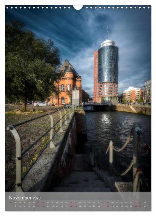 Produktbild: Hamburg - Die sch&ouml;nste Hafenstadt (Wandkalender 2026 DIN A3 hoch), CALVENDO Monatskalender