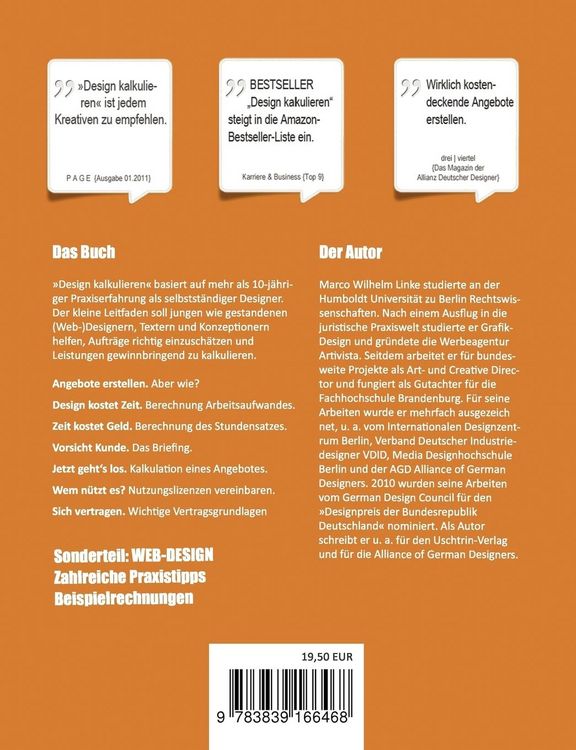 Produktbild: Design kalkulieren - Stundensatz berechnen. Kosten kalkulieren. Nutzung vereinbaren. Vertr&auml;ge verhandeln.