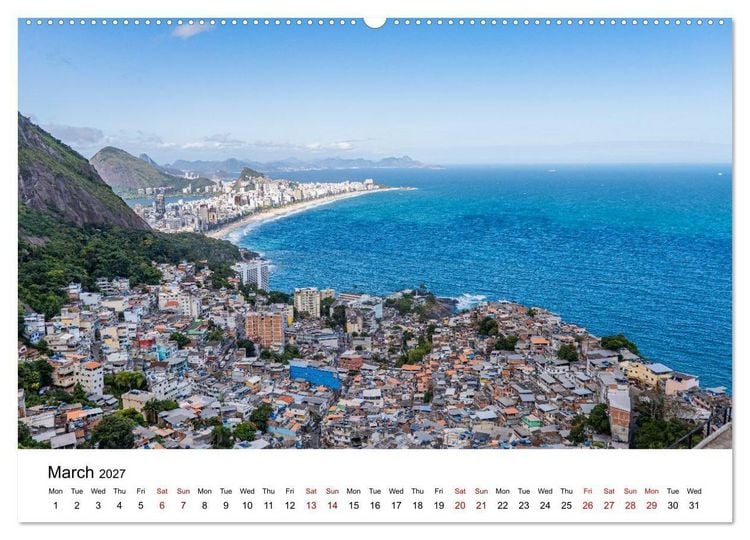 Produktbild: RIO DE JANEIRO Contrasts. Colors. Light. (Wall Calendar 2027 DIN A2 landscape), CALVENDO 12 Month Wall Calendar
