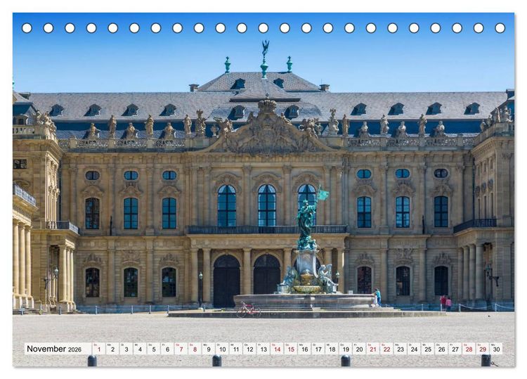 Produktbild: W&Uuml;RZBURG Historisches Stadtherz (Tischkalender 2026 DIN A5 quer), CALVENDO Monatskalender