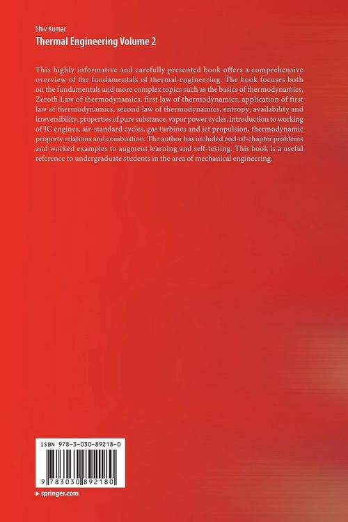 Produktbild: Thermal Engineering Volume 2