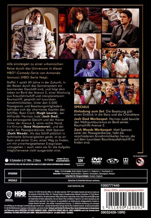 Produktbild: Avenue 5 - Staffel 1 [2 DVDs]