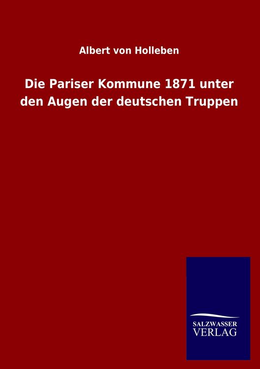 Produktbild: Die Pariser Kommune 1871 unter den Augen der deutschen Truppen