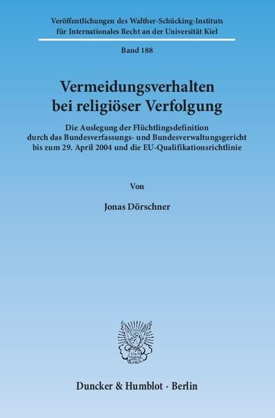 Produktbild: Vermeidungsverhalten bei religi&ouml;ser Verfolgung.