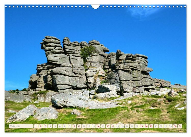 Produktbild: S&uuml;dengland - Mystische Steinkreise und Dartmoor (Wandkalender 2026 DIN A3 quer), CALVENDO Monatskalender