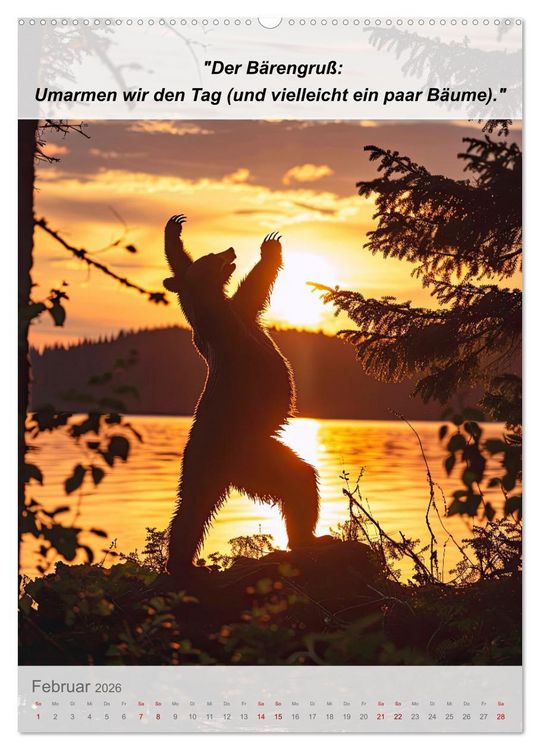 Produktbild: Ein tierisches Yoga-Abenteuer (hochwertiger Premium Wandkalender 2026 DIN A2 hoch), Kunstdruck in Hochglanz