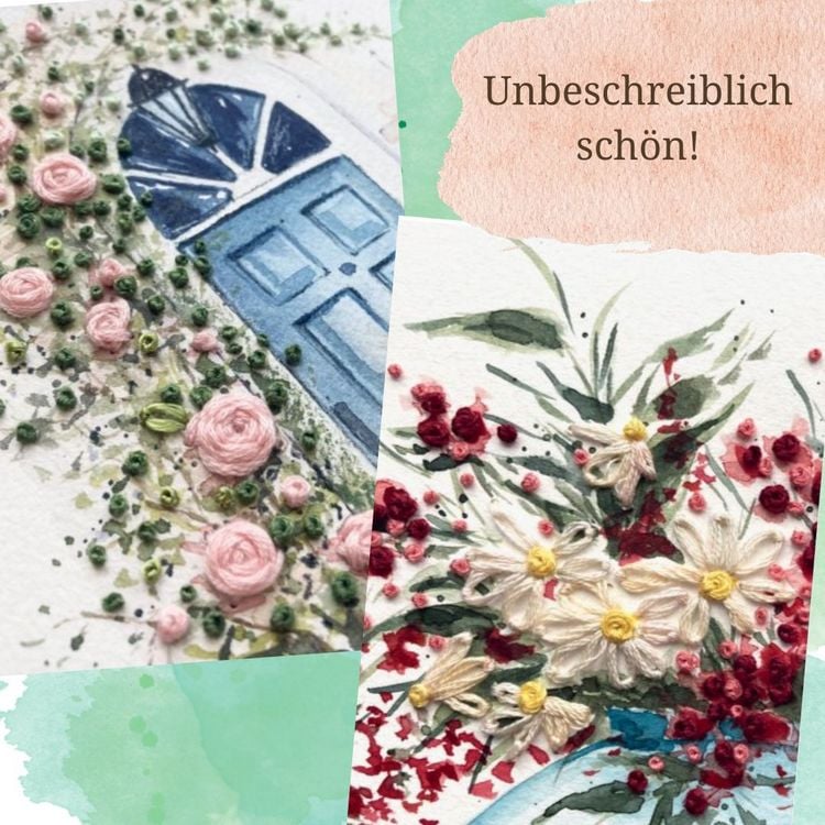 Produktbild: Wundervolle Watercolor Stickerei