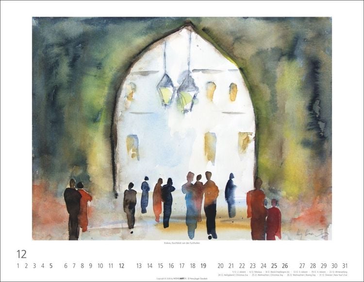 Produktbild: Zwischen Himmel und Erde Kalender 2027 - Aquarelle von Hans-J&uuml;rgen Gaudeck