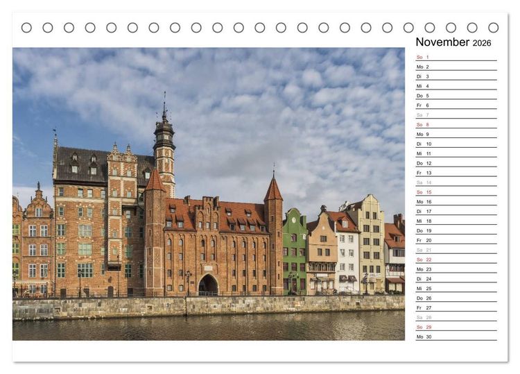 Produktbild: Danzig - Zeit f&uuml;r Entdeckungen (Tischkalender 2026 DIN A5 quer), CALVENDO Monatskalender