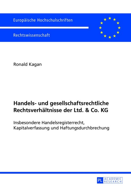 Produktbild: Handels- und gesellschaftsrechtliche Rechtsverh&auml;ltnisse der Ltd. & Co. KG