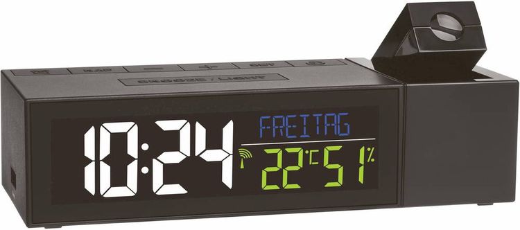 Produktbild: TFA Dostmann Show 60.5014.01 Funk Wecker digital Schwarz