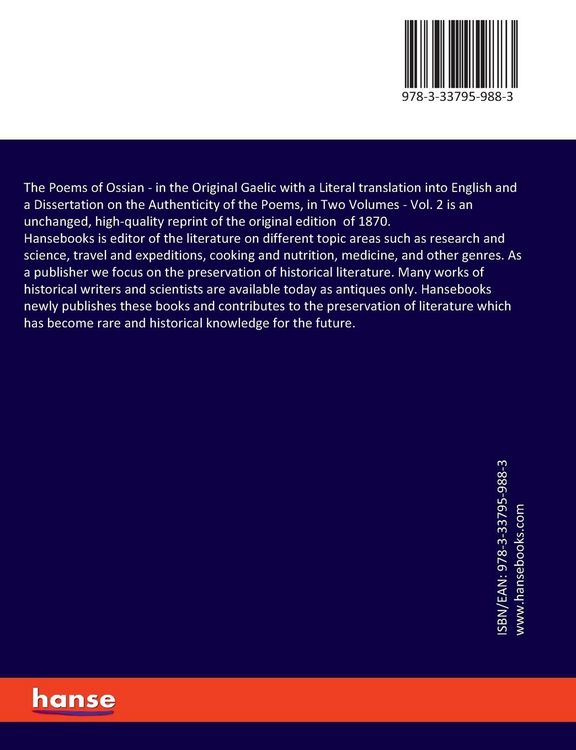 Produktbild: The Poems of Ossian