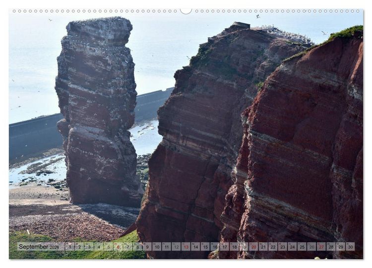 Produktbild: Sch&ouml;ne Insel Helgoland (Wandkalender 2026 DIN A2 quer), CALVENDO Monatskalender