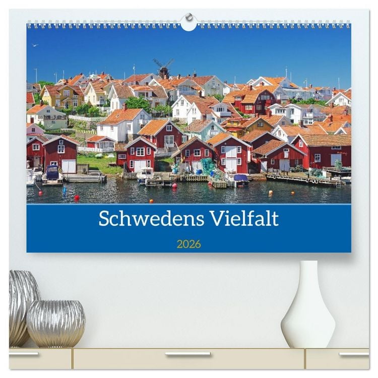 Produktbild: Schwedens Vielfalt (hochwertiger Premium Wandkalender 2026 DIN A2 quer), Kunstdruck in Hochglanz