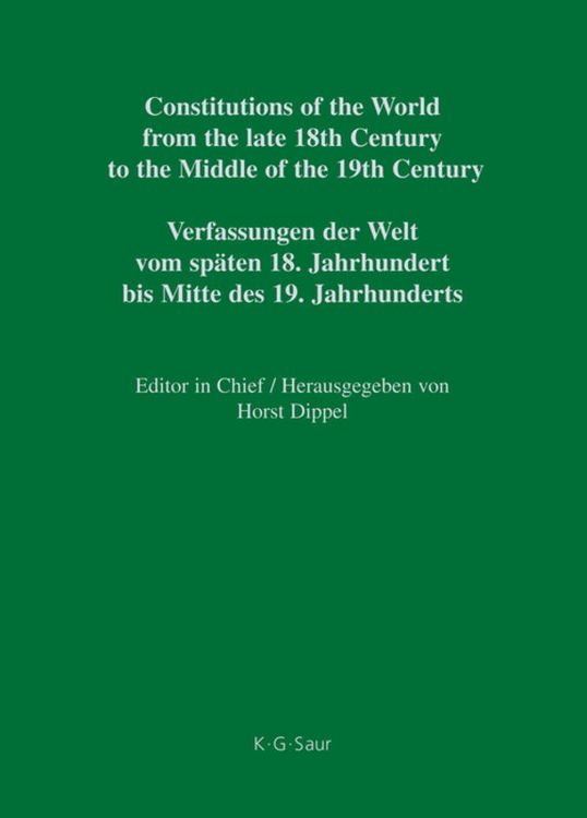Produktbild: National Constitutions, Constitutions of the German States (Anhalt-Bernburg &ndash; Baden). Nationale Verfassungen, Verfassungen der deutschen Staaten (Anhalt-Bernburg - Baden)