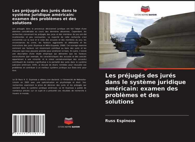 Produktbild: Les pr&eacute;jug&eacute;s des jur&eacute;s dans le syst&egrave;me juridique am&eacute;ricain: examen des probl&egrave;mes et des solutions