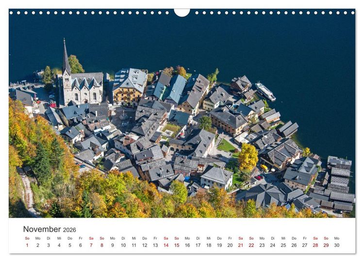 Produktbild: Hallstatt - Die Perle &Ouml;sterreichs (Wandkalender 2026 DIN A3 quer), CALVENDO Monatskalender