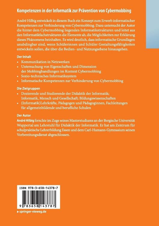 Produktbild: Kompetenzen in der Informatik zur Pr&auml;vention von Cybermobbing
