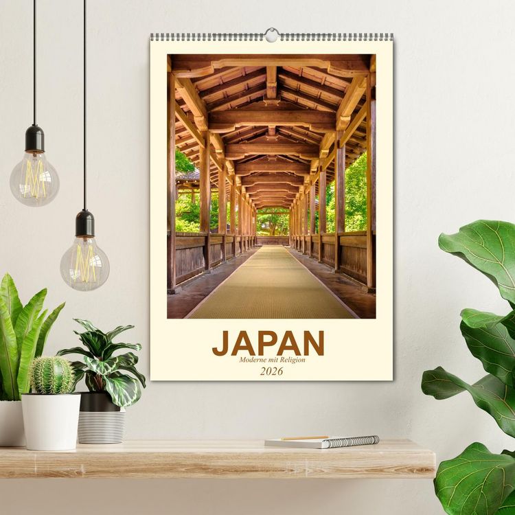 Produktbild: Japan - Moderne mit Religion (Wandkalender 2026 DIN A2 hoch), CALVENDO Monatskalender
