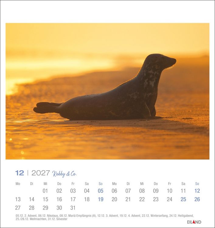 Produktbild: Robby & Co. Postkartenkalender 2027