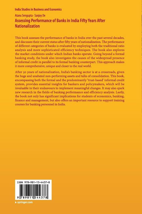 Produktbild: Assessing Performance of Banks in India Fifty Years After Nationalization