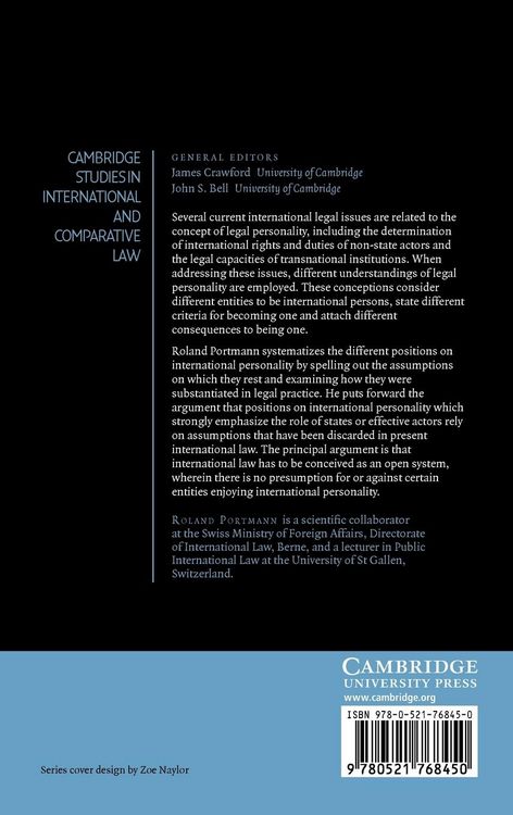 Produktbild: Legal Personality in International Law