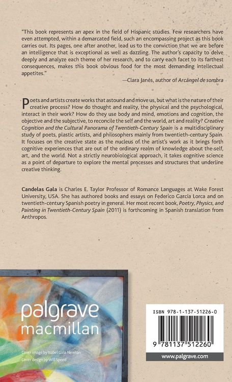 Produktbild: Creative Cognition and the Cultural Panorama of Twentieth-Century Spain