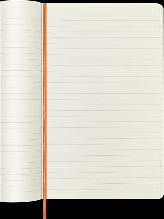 Produktbild: Moleskine Vegea Capri Notizbuch Large/A5 liniert weicher Einband orange in Box