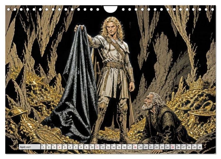 Produktbild: Die Nibelungen: Glanz und Verderben (Wandkalender 2027 DIN A4 quer), CALVENDO Monatskalender