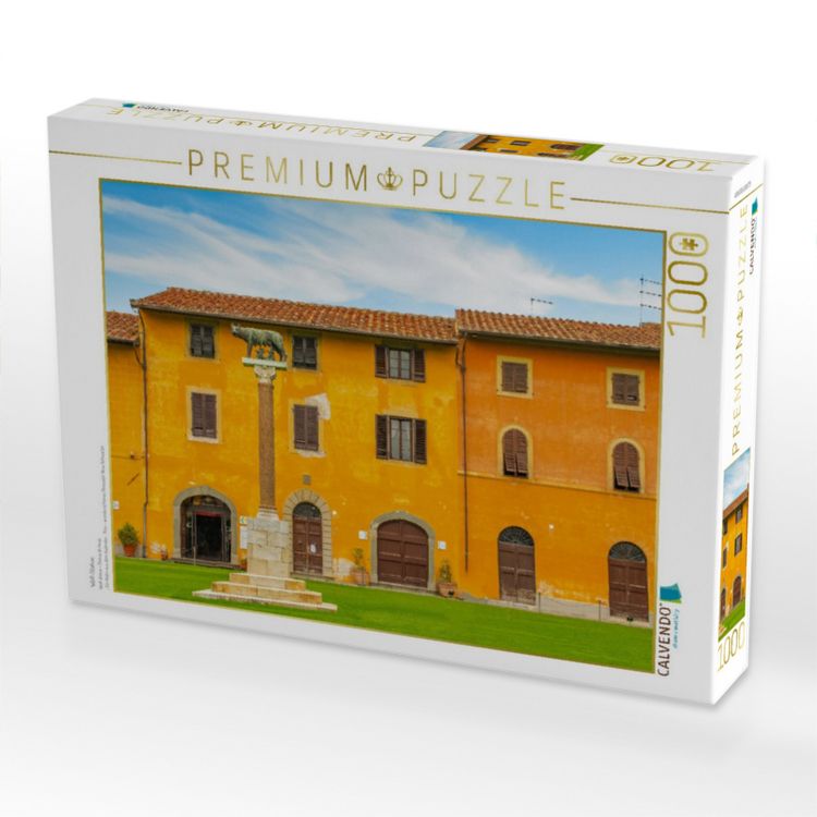Produktbild: CALVENDO Puzzle Wolf-Statue | 1000 Teile Lege-Gr&ouml;&szlig;e 64x48cm Foto-Puzzle f&uuml;r gl&uuml;ckliche Stunden