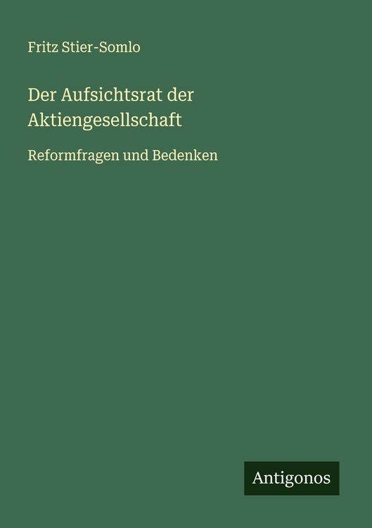 Produktbild: Der Aufsichtsrat der Aktiengesellschaft