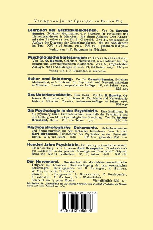 Produktbild: Die Gegenw&auml;rtigen Str&ouml;mungen in der Psychiatrie
