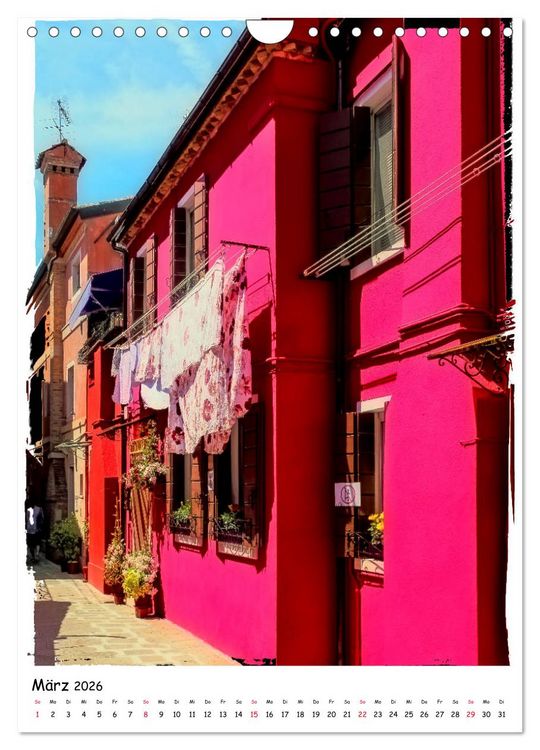 Produktbild: Einblicke in Burano (Wandkalender 2026 DIN A4 hoch), CALVENDO Monatskalender