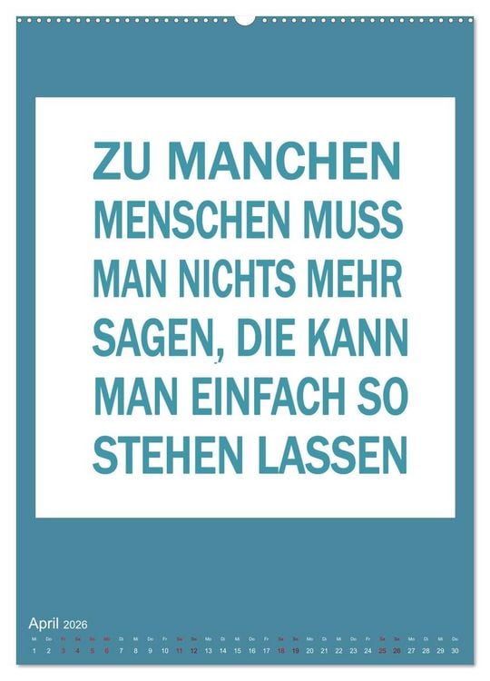 Produktbild: Memo an mich (Wandkalender 2026 DIN A2 hoch), CALVENDO Monatskalender