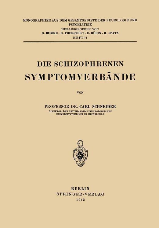 Produktbild: Die Schizophrenen Symptomverb&auml;nde