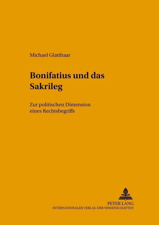 Produktbild: Bonifatius und das Sakrileg