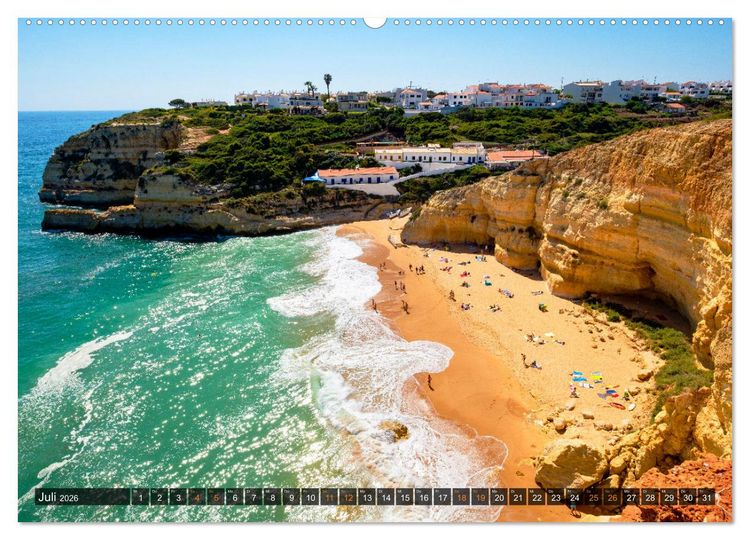 Produktbild: ALGARVE - Urlaub f&uuml;r die Seele (hochwertiger Premium Wandkalender 2026 DIN A2 quer), Kunstdruck in Hochglanz