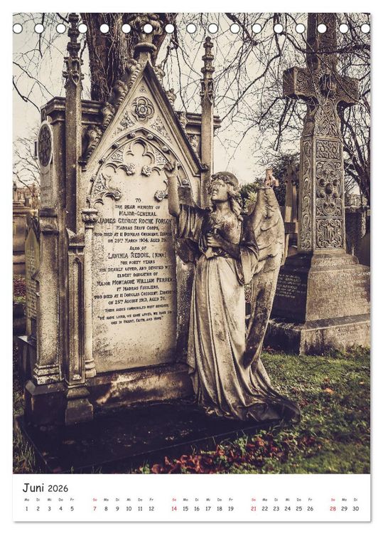 Produktbild: Dean Cemetery - Historischer Friedhof Edinburgh (Tischkalender 2026 DIN A5 hoch), CALVENDO Monatskalender
