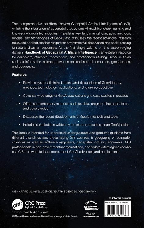 Produktbild: Handbook of Geospatial Artificial Intelligence