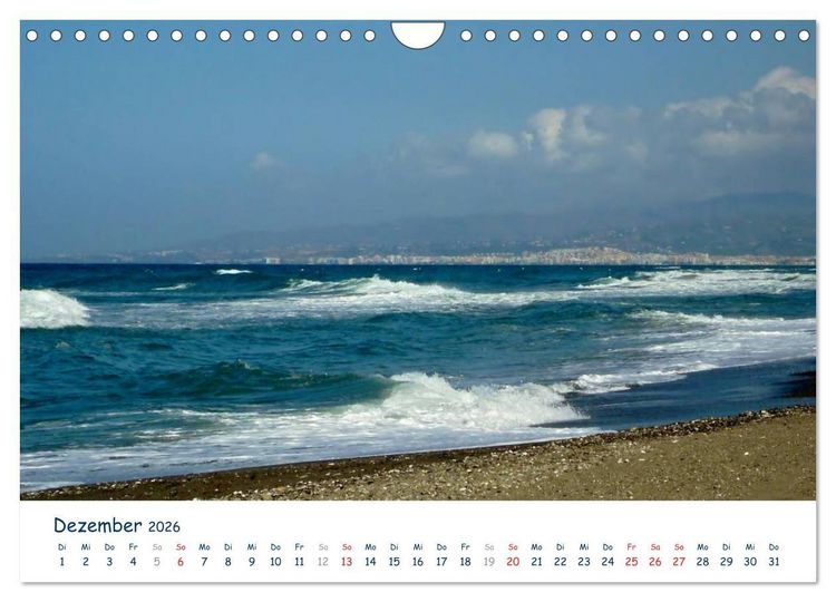 Produktbild: COSTA DEL SOL - Wellenspiel (Wandkalender 2026 DIN A4 quer), CALVENDO Monatskalender