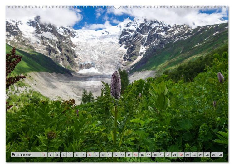 Produktbild: Swanetien - Georgiens Bergwelt im Gro&szlig;en Kaukasus (Wandkalender 2026 DIN A2 quer), CALVENDO Monatskalender