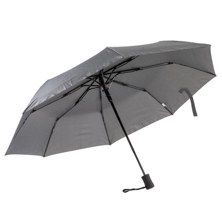 Produktbild: Idena Taschenregenschirm Automatik grau &Oslash;100cm