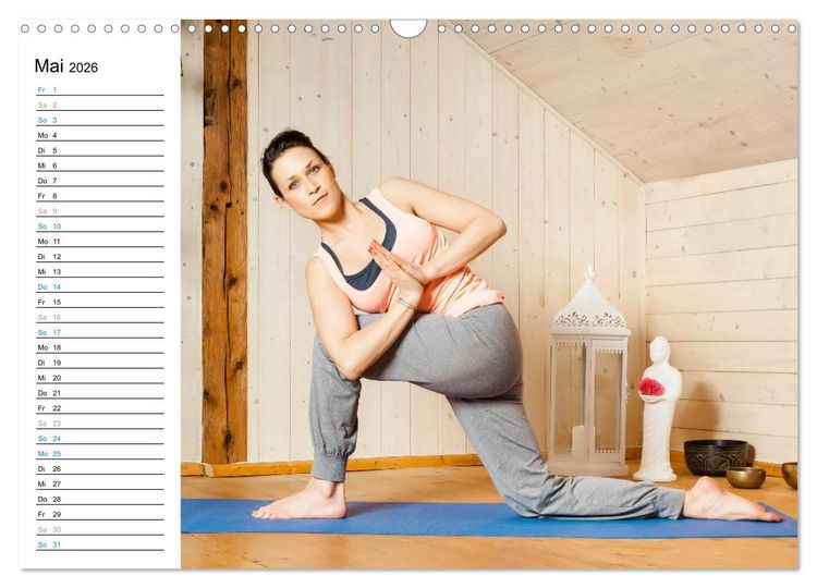 Produktbild: Yoga - ganz einfach zuhause (Wandkalender 2026 DIN A3 quer), CALVENDO Monatskalender