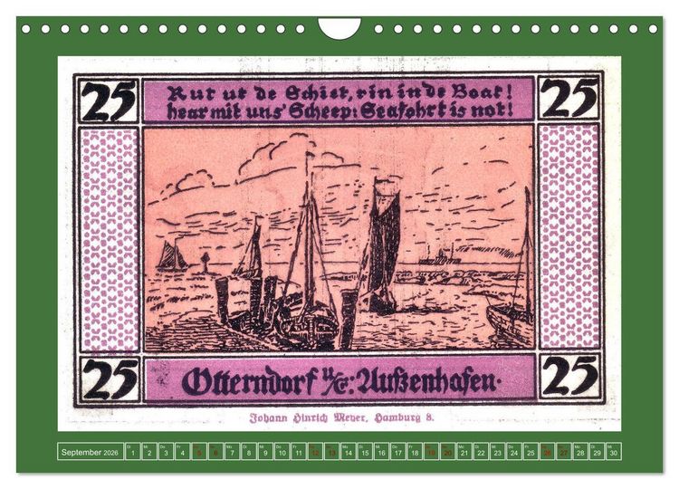 Produktbild: 625 Jahre Otterndorf - Gr&uuml;ne Stadt am Meer (Wandkalender 2026 DIN A4 quer), CALVENDO Monatskalender