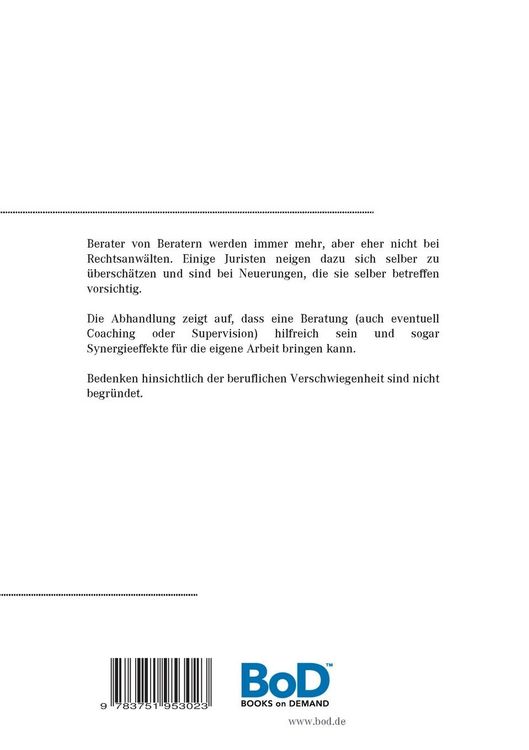 Produktbild: Beratung von Rechtsanw&auml;lten