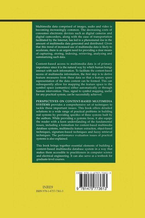 Produktbild: Perspectives on Content-Based Multimedia Systems
